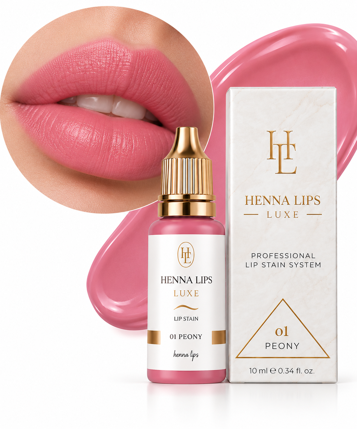 HENNA LIPS – PEONY (80 applications, 10 ml)