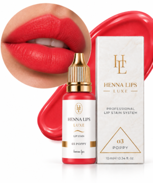 HENNA LIPS – POPPY (80 applications, 10 ml)